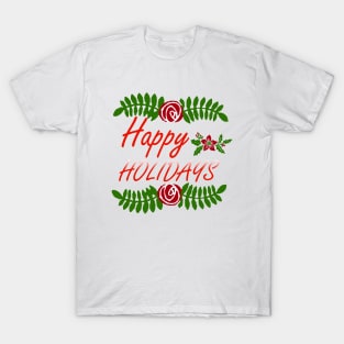 Happy Holidays Design T-Shirt